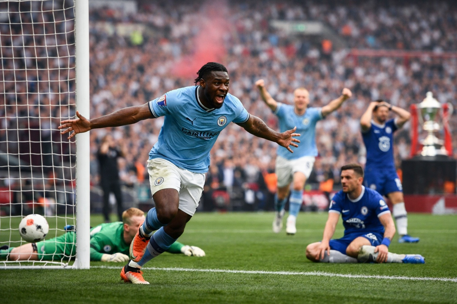 Feature image for Il Manchester City piega il Chelsea e vince la FA Cup: Semenyo decide la finale di Wembley