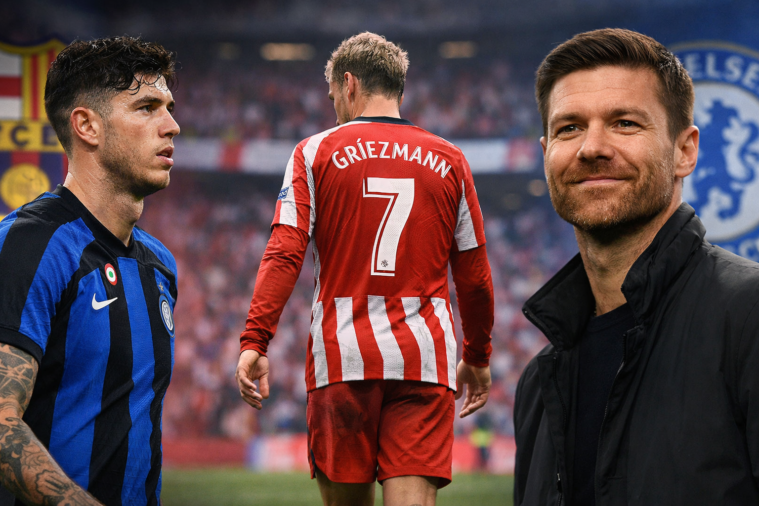 Feature image for Barcelona Stall on Bastoni as Griezmann Nears Atlético Exit and Chelsea Turn to Xabi Alonso
