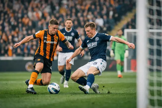 Feature image for Hull and Millwall leave play-off semi-final finely poised after tense first-leg stalemate