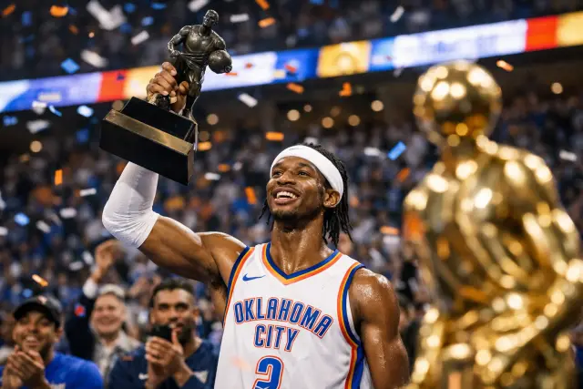 Feature image for Shai Gilgeous-Alexander Wins Back-to-Back NBA MVP Awards After Driving Thunder’s Rise